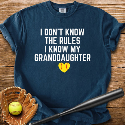 I Know My Granddaughter - HomeRun PrintsComfort Colors