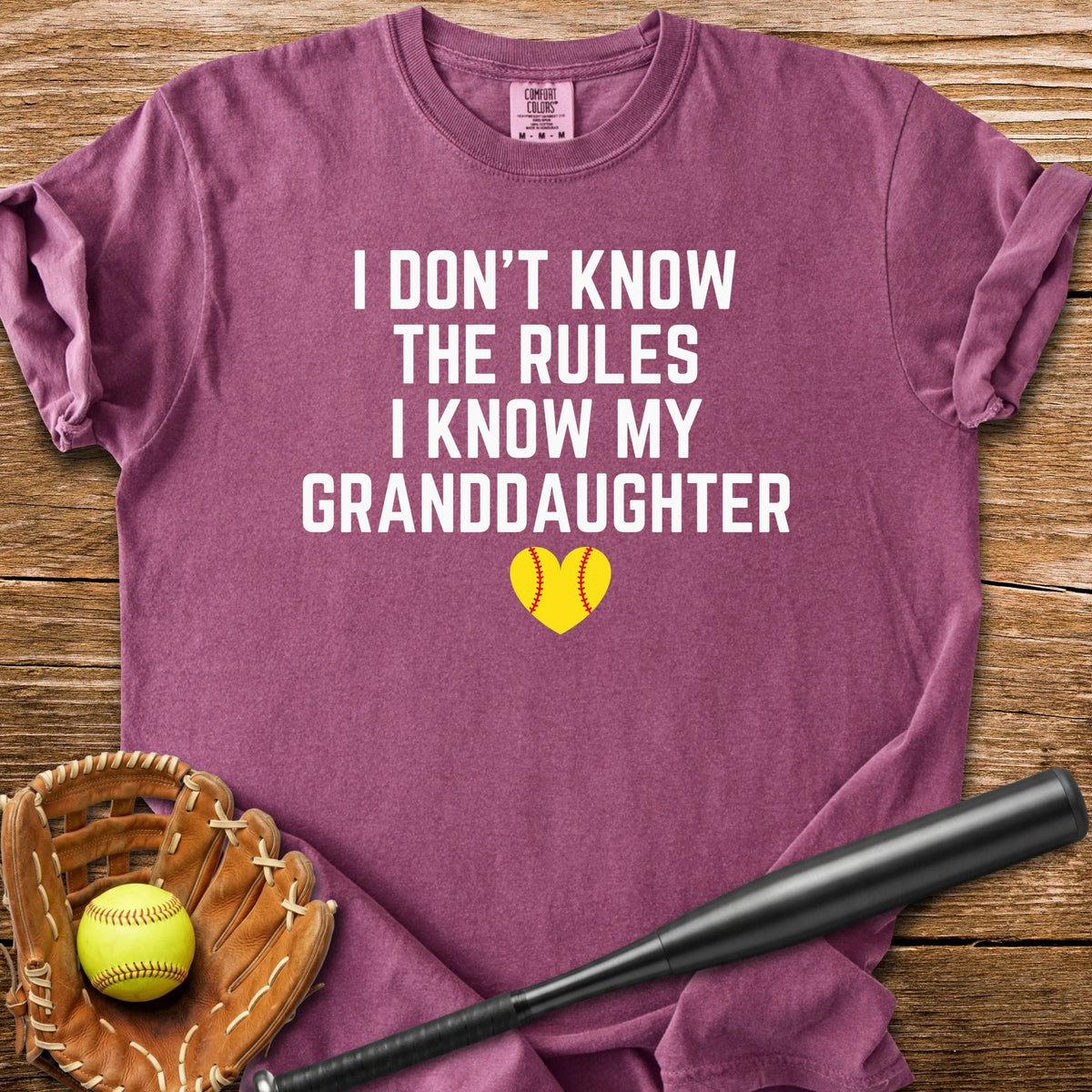 I Know My Granddaughter - HomeRun PrintsComfort Colors
