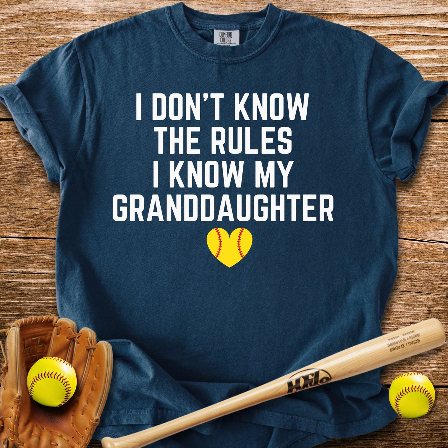 I Know My Granddaughter T-Shirt - HomeRun PrintsComfort Colors