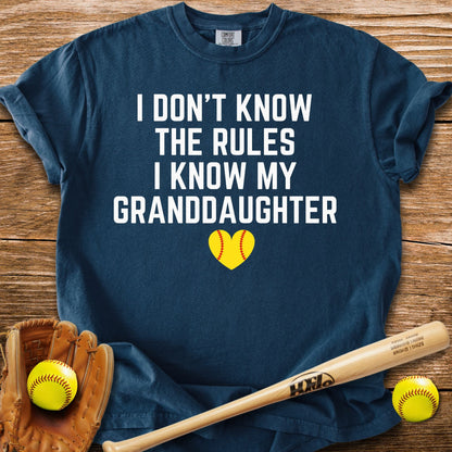 I Know My Granddaughter T-Shirt - HomeRun PrintsComfort Colors