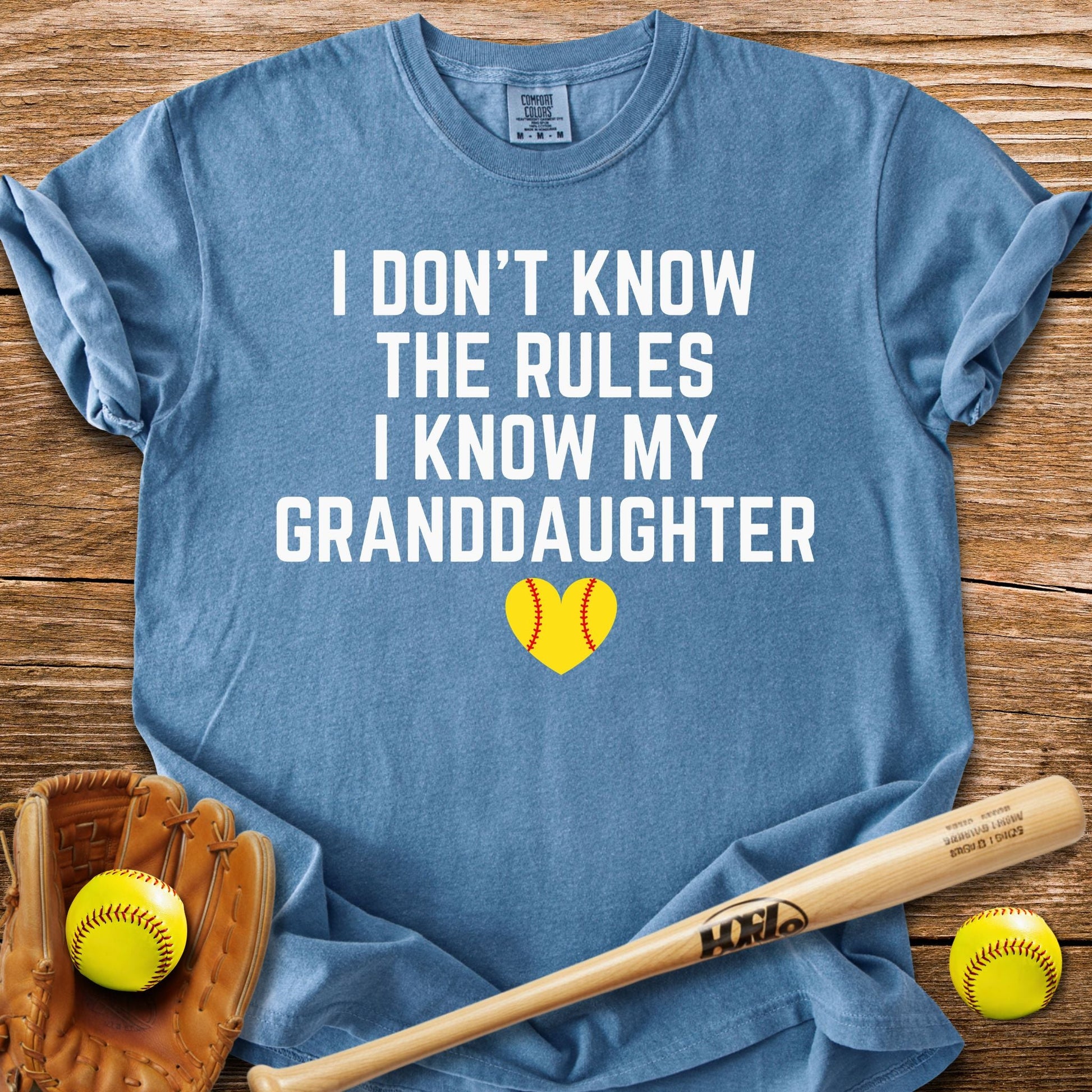 I Know My Granddaughter T-Shirt - HomeRun PrintsComfort Colors
