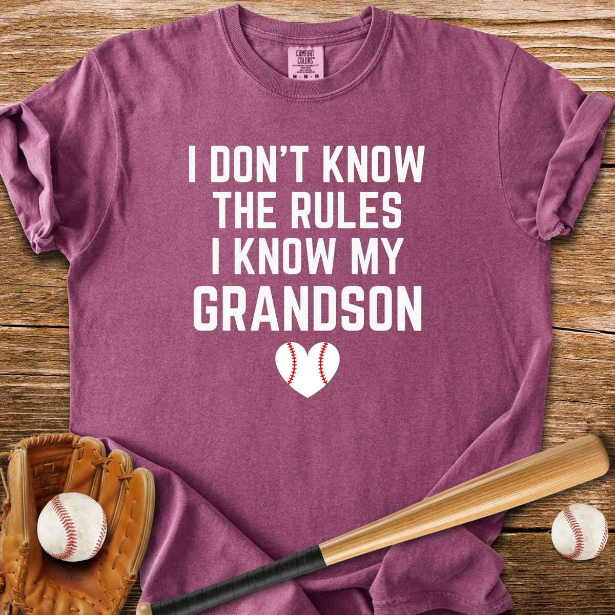 I Know My Grandson - HomeRun PrintsComfort Colors