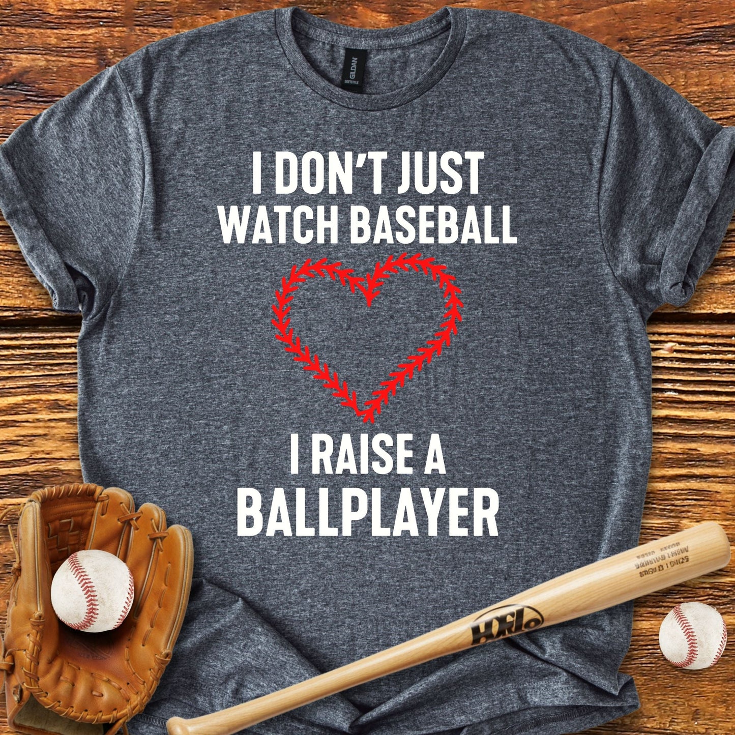I Raise A Ballplayer T-Shirt - HomeRun PrintsT-Shirt
