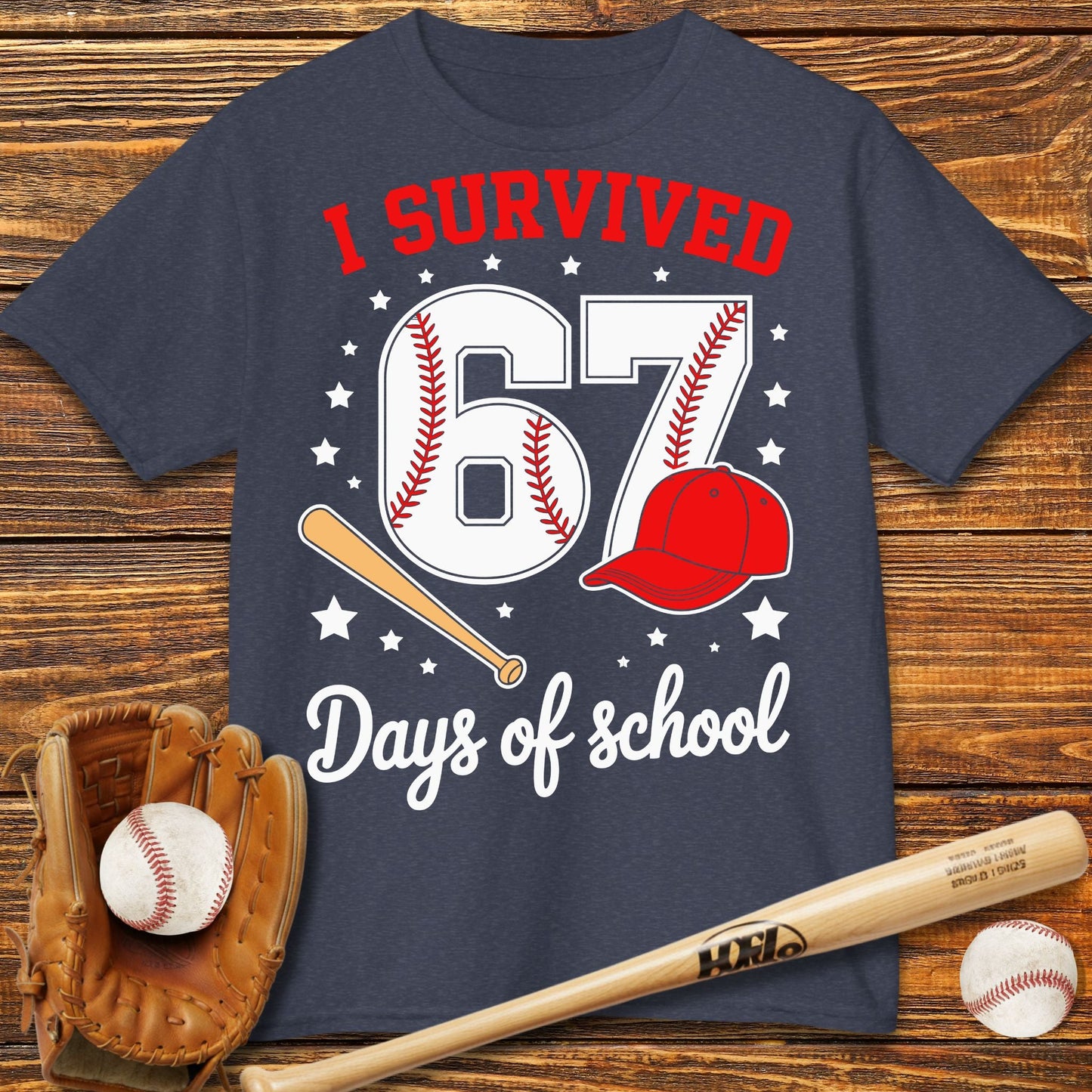I Survived 67 Days of School Kids T-Shirt - HomeRun PrintsKids clothes