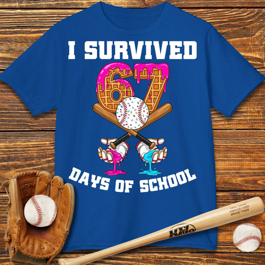 I Survived 67 Days of School Kids T-Shirt - HomeRun PrintsKids clothes