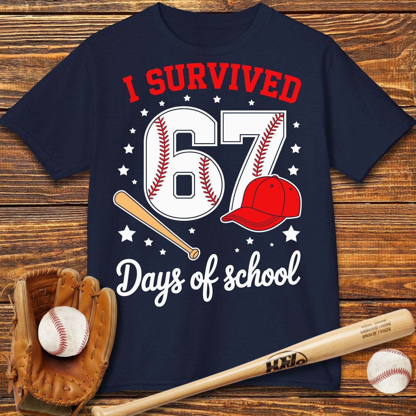 I Survived 67 Days of School Kids T-Shirt - HomeRun PrintsKids clothes