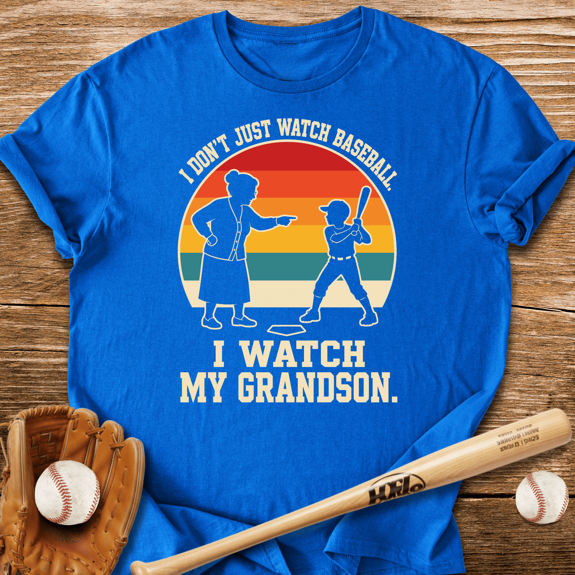 I Watch My Grandson T-Shirt - HomeRun PrintsT-Shirt