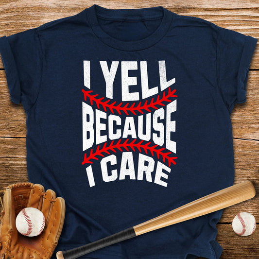 I Yell Because I Care Youth Tee - HomeRun PrintsKids clothes