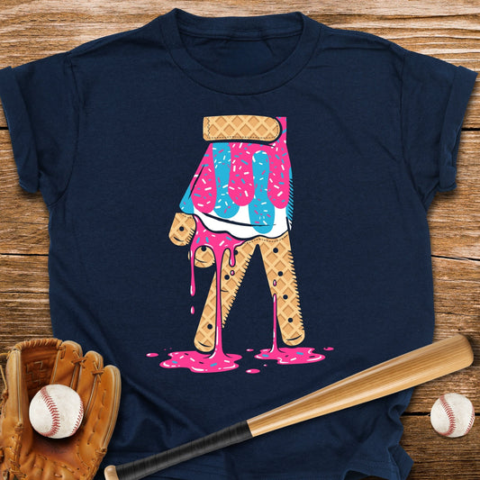 Ice Cream Batting Glove Youth Tee - HomeRun PrintsKids clothes