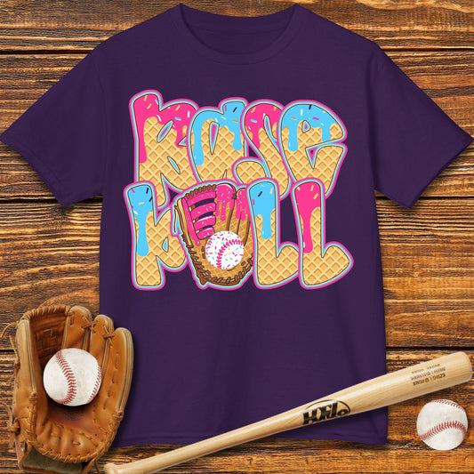 Ice Cream Drip Baseball Kids T-shirt - HomeRun PrintsKids clothes