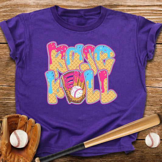 Ice Cream Drip Baseball Youth Tee - HomeRun PrintsKids clothes