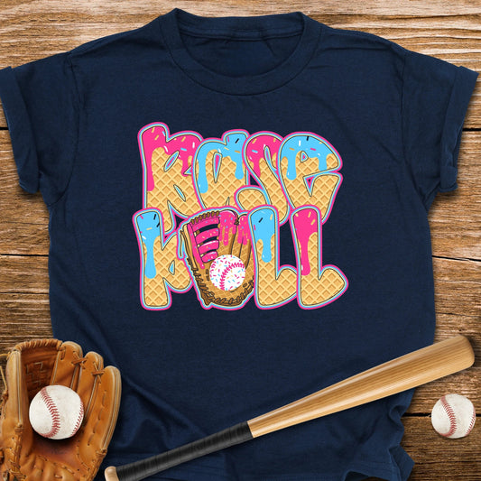 Ice Cream Drip Baseball Youth Tee - HomeRun PrintsKids clothes