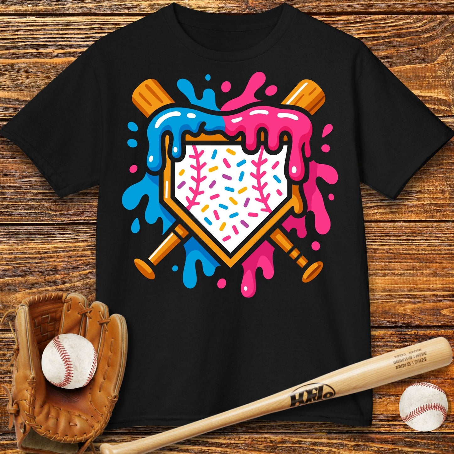 Ice Cream Drip Kids T-Shirt - HomeRun PrintsKids clothes