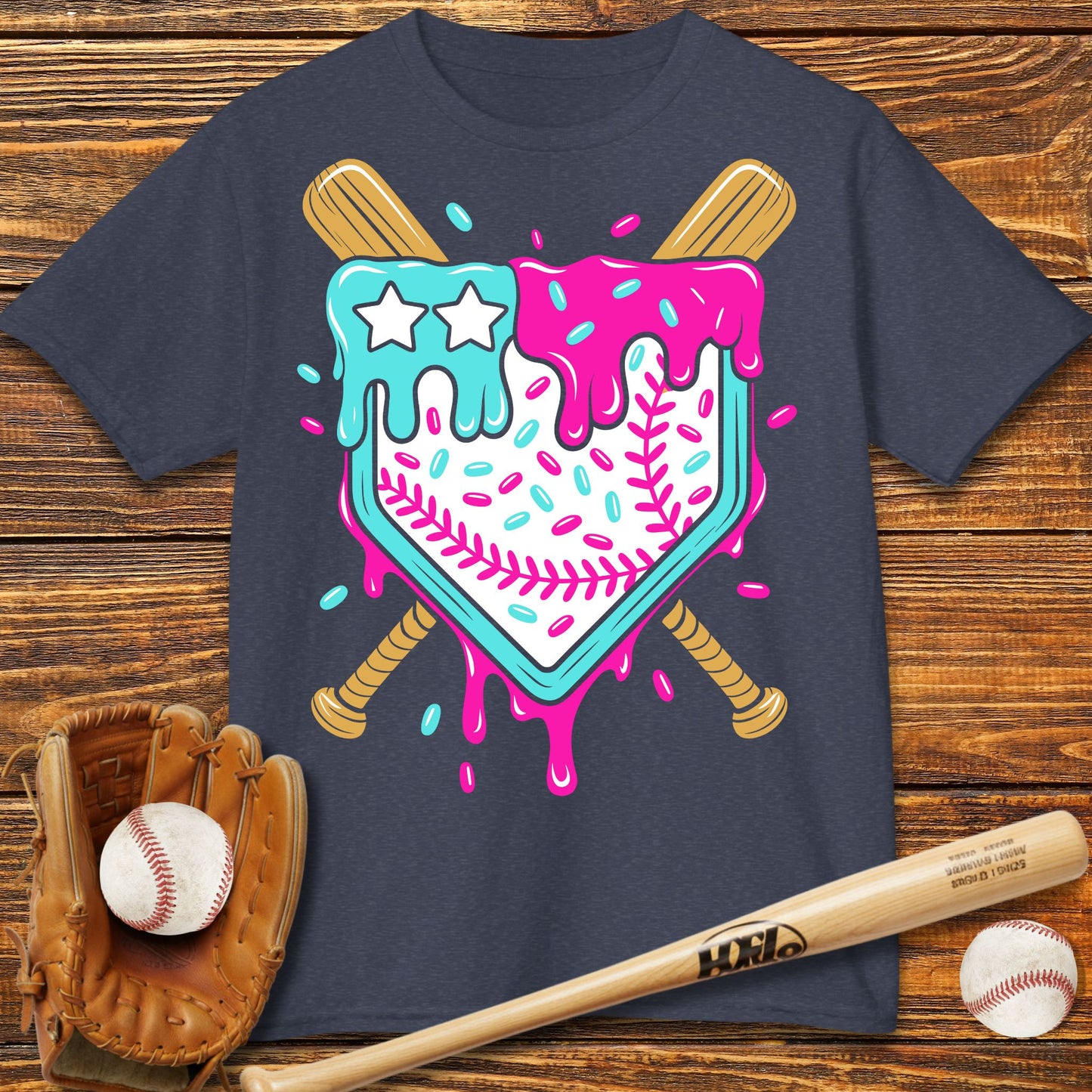 Ice Cream Drip Kids T-Shirt - HomeRun PrintsKids clothes