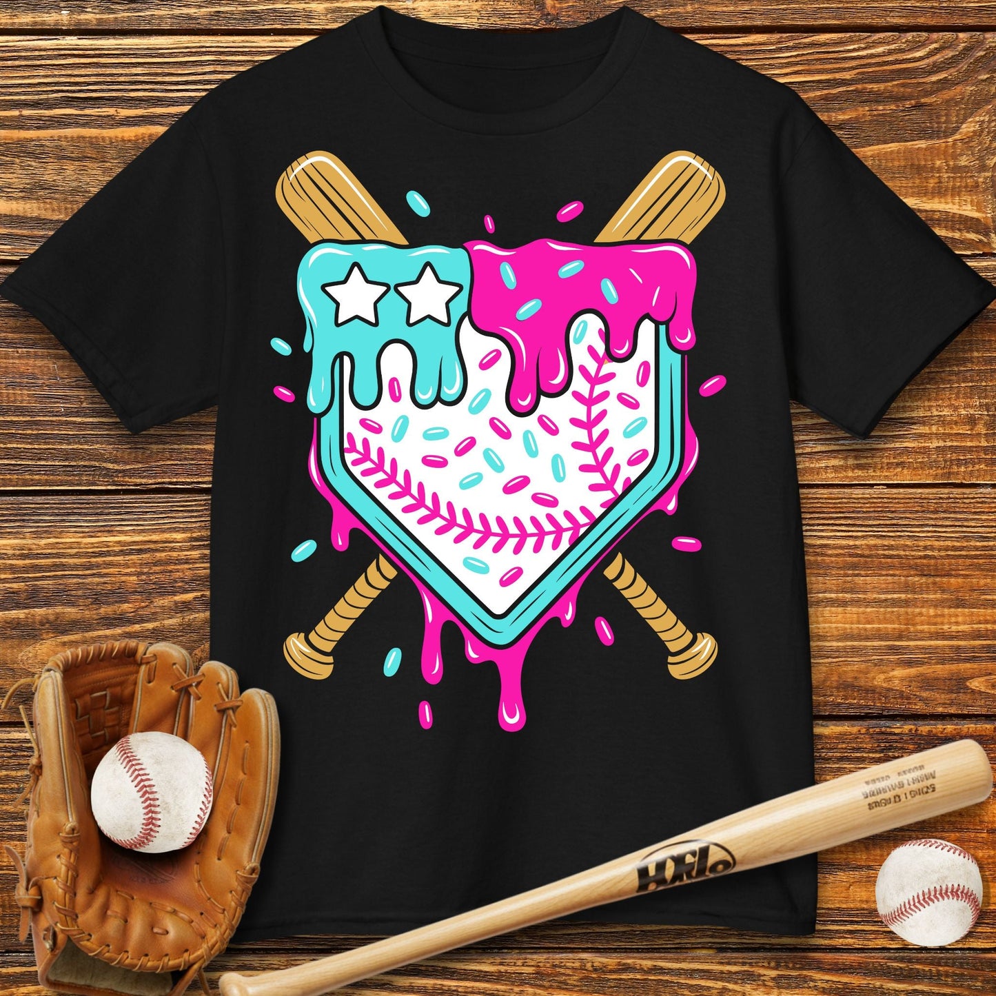 Ice Cream Drip Kids T-Shirt - HomeRun PrintsKids clothes