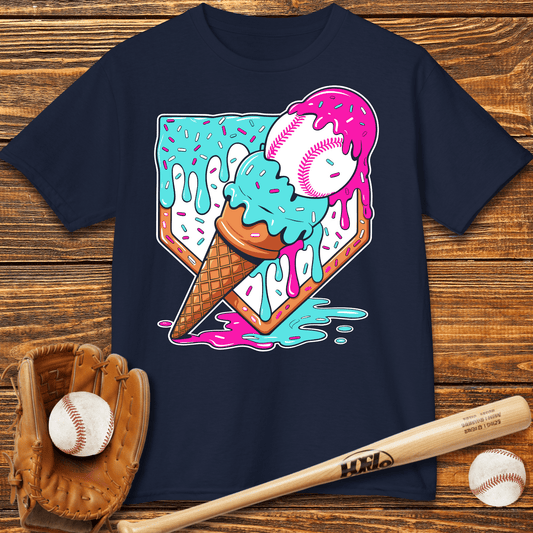 Ice Cream Drip Kids T-Shirt - HomeRun PrintsKids clothes