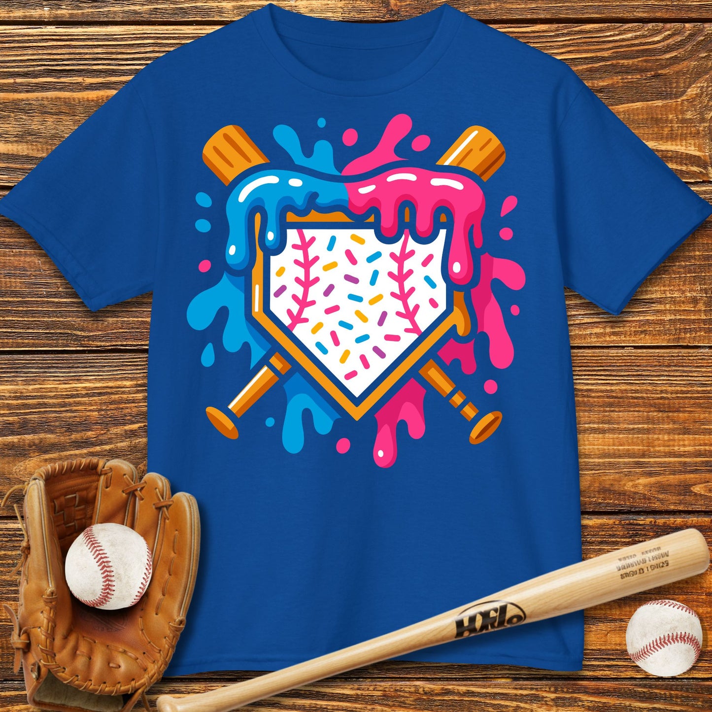 Ice Cream Drip Kids T-Shirt - HomeRun PrintsKids clothes