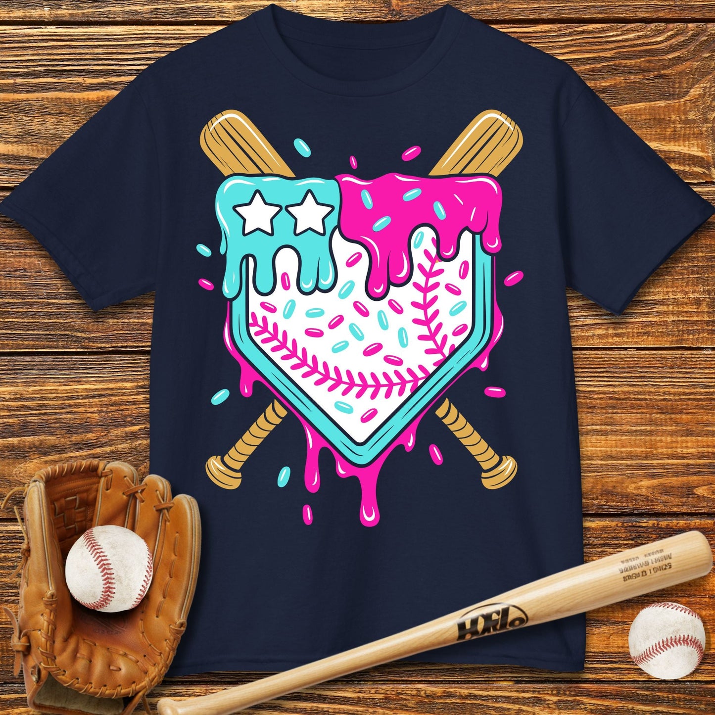 Ice Cream Drip Kids T-Shirt - HomeRun PrintsKids clothes