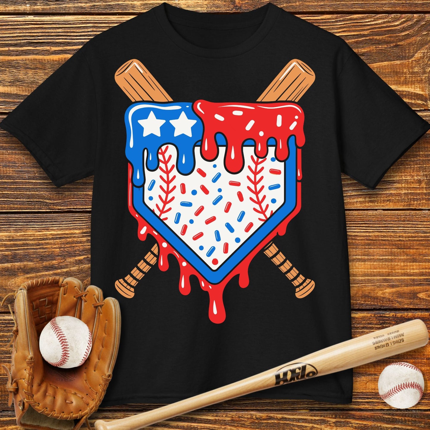 Ice Cream Drip Kids T-Shirt - HomeRun PrintsKids clothes