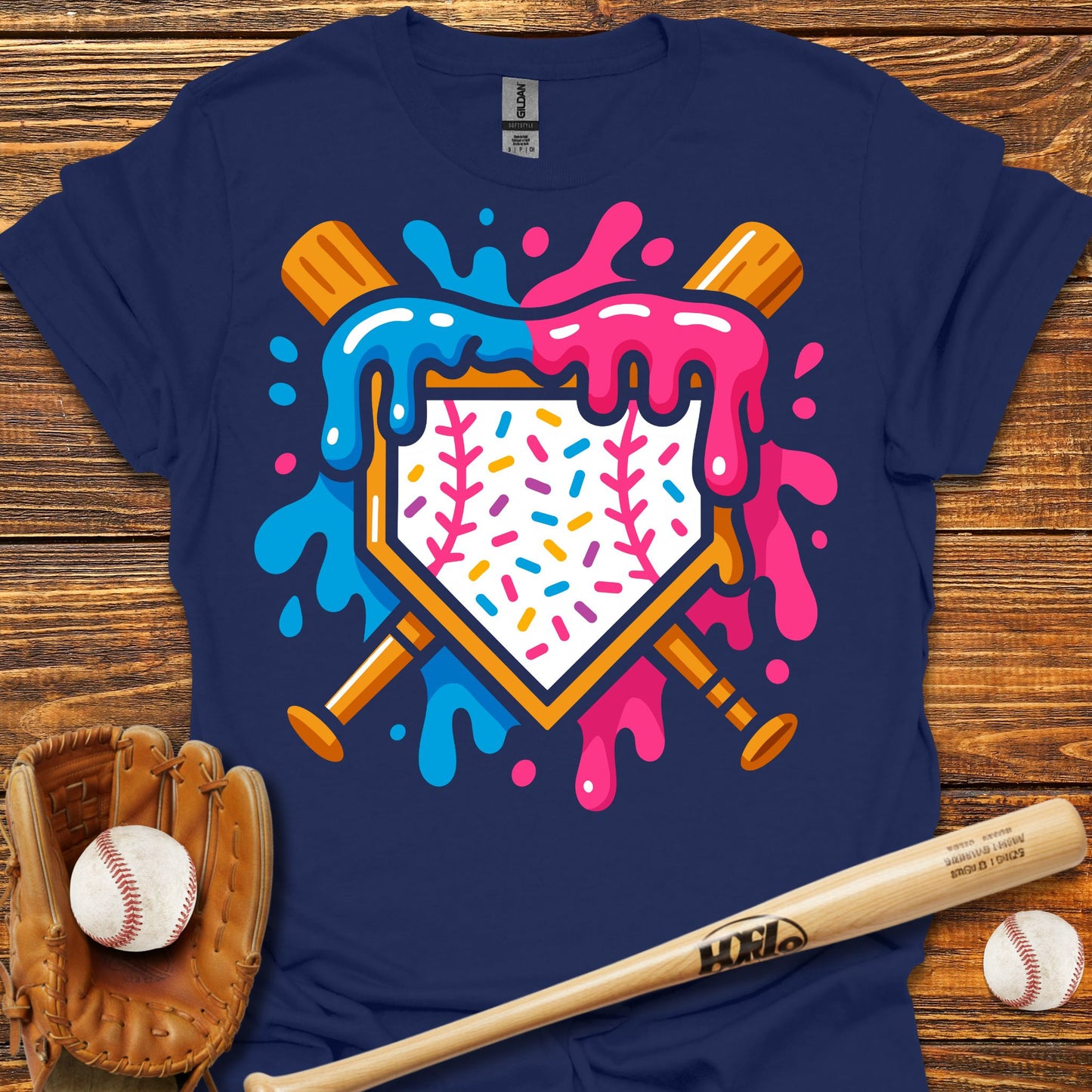 Ice Cream Drip T-Shirt - HomeRun PrintsT-Shirt