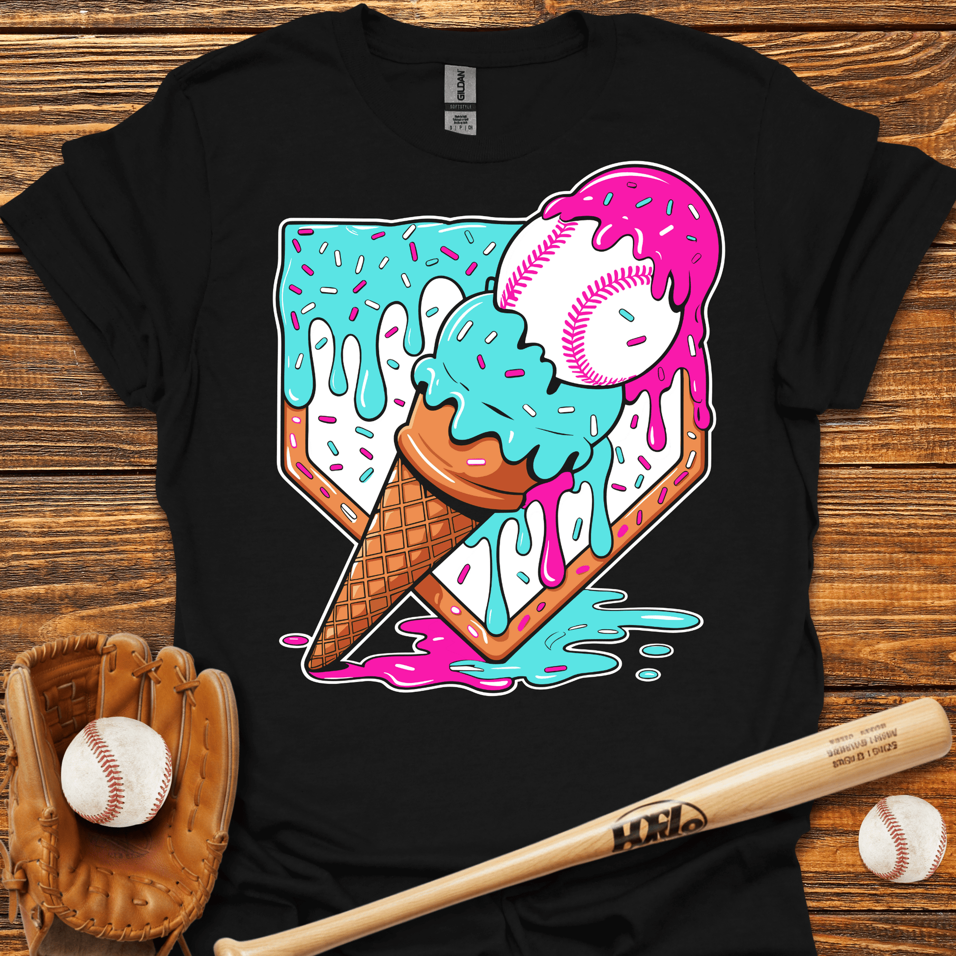 Ice Cream Drip T-Shirt - HomeRun PrintsT-Shirt