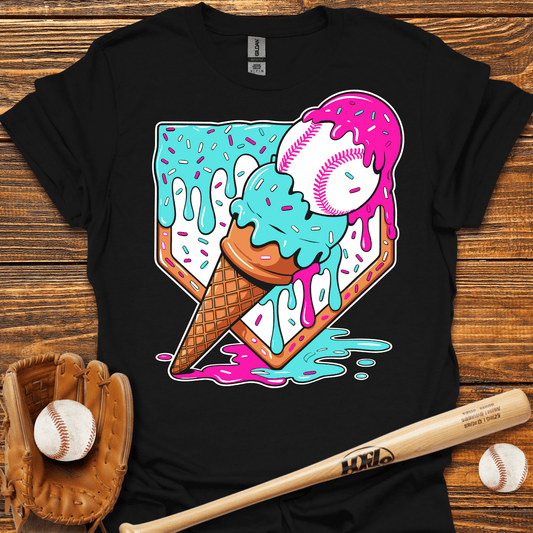 Ice Cream Drip T-Shirt - HomeRun PrintsT-Shirt