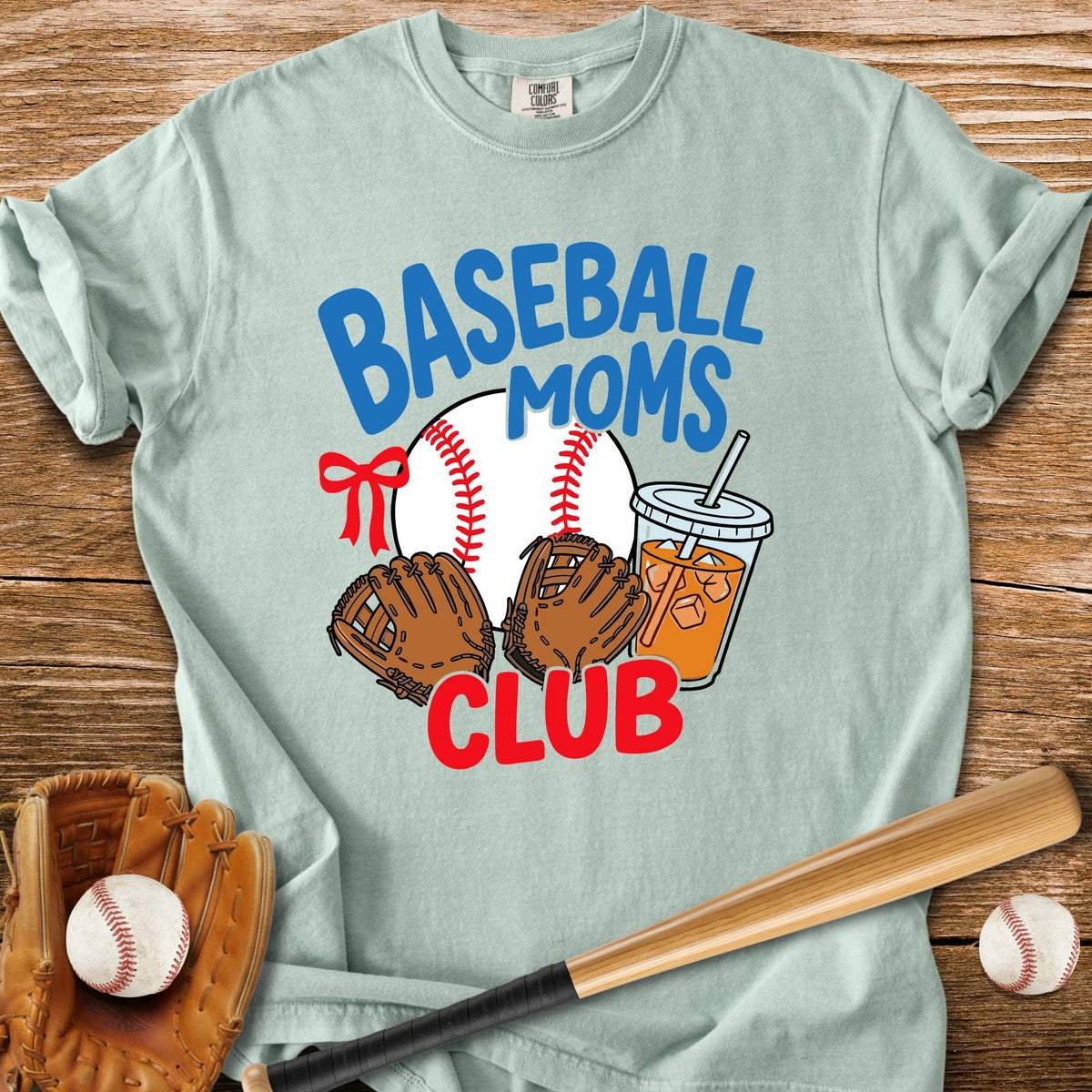 Iced Coffee Baseball Mom - HomeRun PrintsComfort Colors