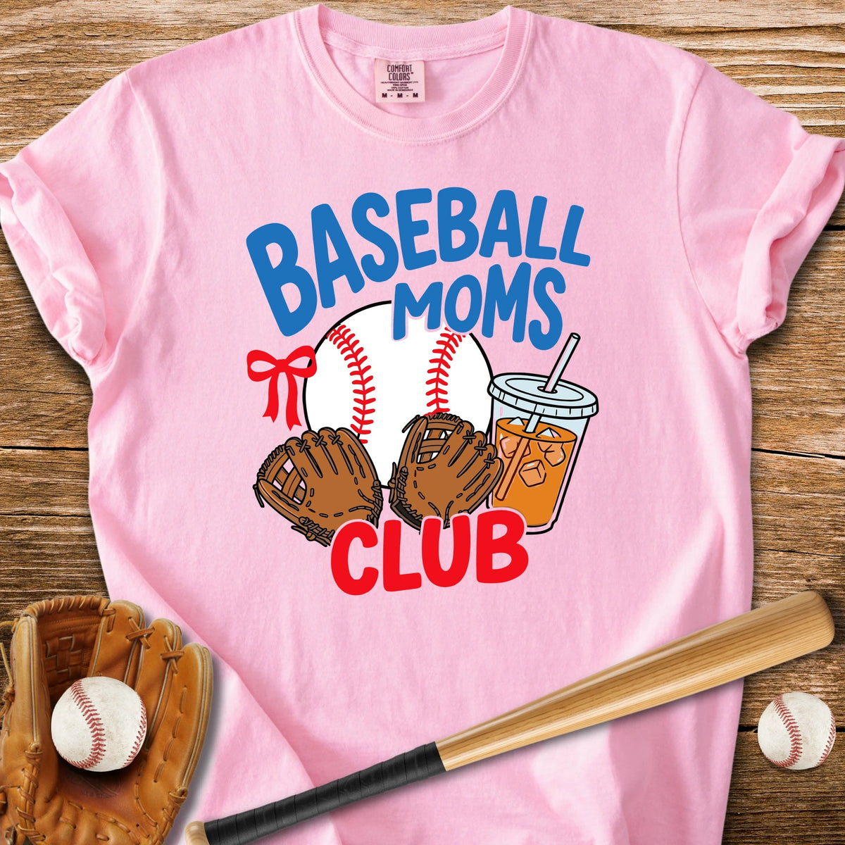 Iced Coffee Baseball Mom - HomeRun PrintsComfort Colors