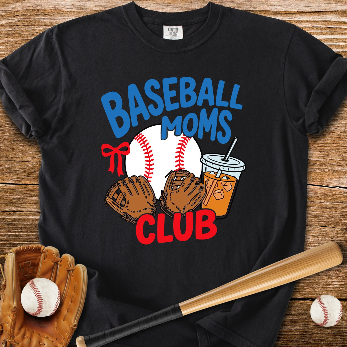 Iced Coffee Baseball Mom - HomeRun PrintsComfort Colors
