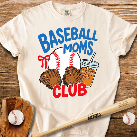 Iced Coffee Baseball Mom T-Shirt - HomeRun PrintsComfort Colors