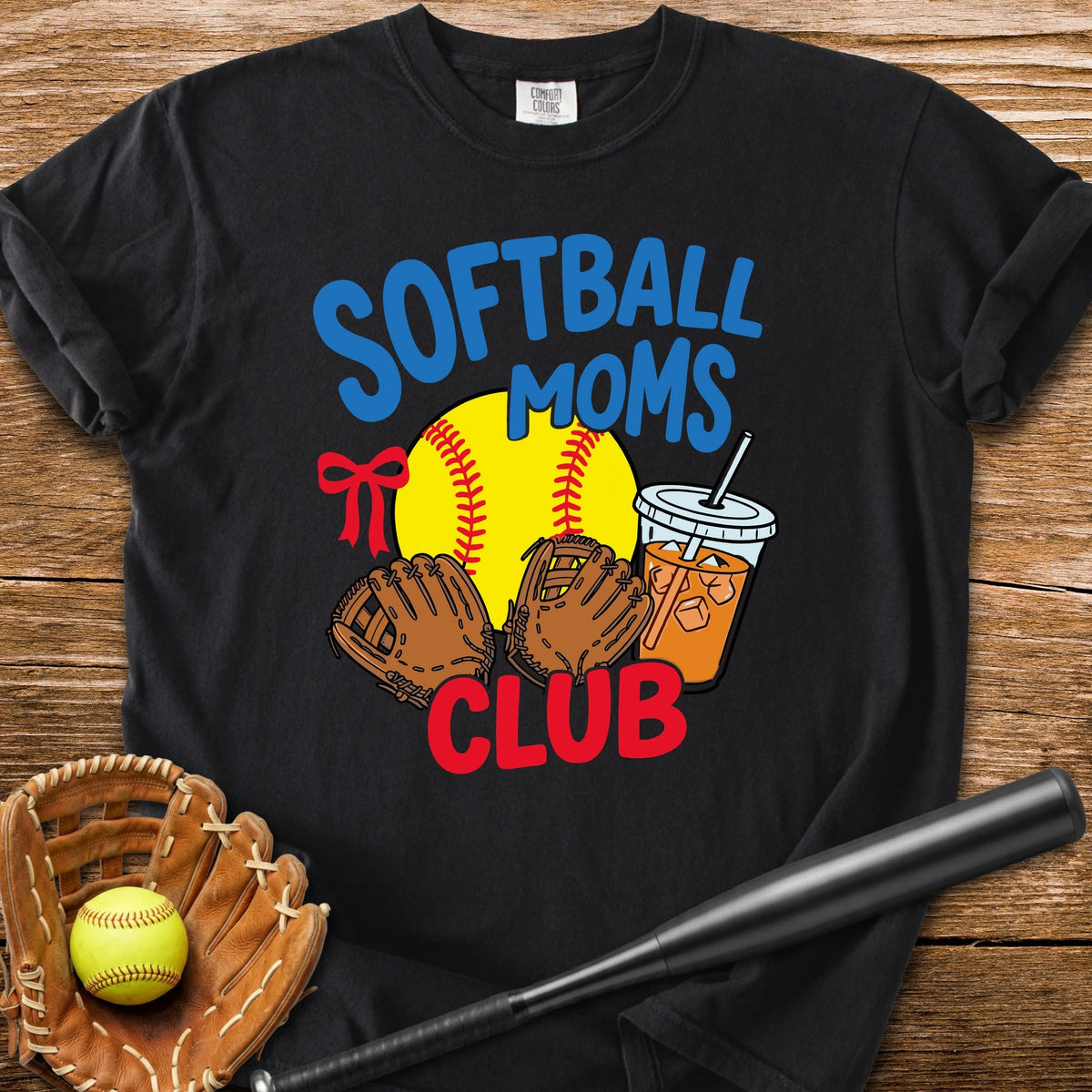 Iced Coffee Softball Mom - HomeRun PrintsComfort Colors