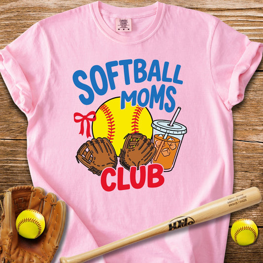 Iced Coffee Softball Mom T-Shirt - HomeRun PrintsComfort Colors