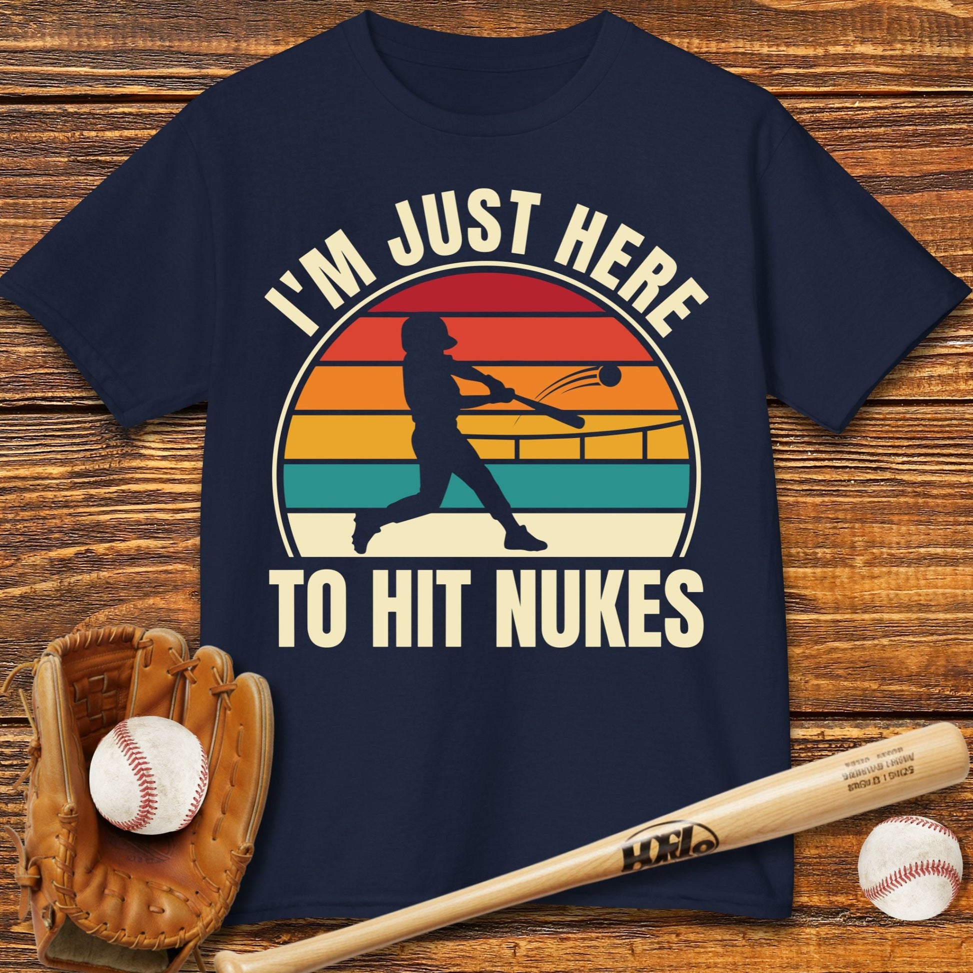 I'm Just Here To Hit Nukes Kids T-shirt - HomeRun PrintsKids clothes