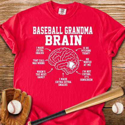 Inside Baseball Grandma's Brain - HomeRun PrintsComfort Colors