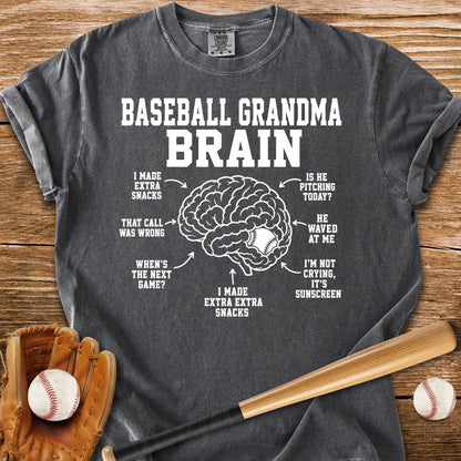 Inside Baseball Grandma's Brain - HomeRun PrintsComfort Colors