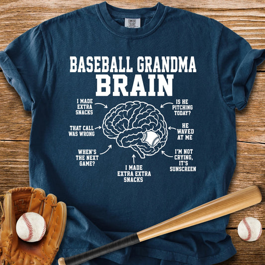 Inside Baseball Grandma's Brain - HomeRun PrintsComfort Colors
