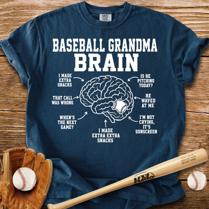Inside Baseball Grandma's Brain T-Shirt - HomeRun PrintsComfort Colors