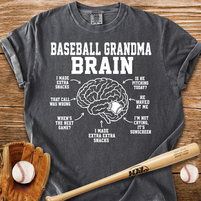 Inside Baseball Grandma's Brain T-Shirt - HomeRun PrintsComfort Colors