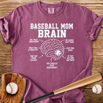 Inside Baseball Mom's Brain - HomeRun PrintsComfort Colors