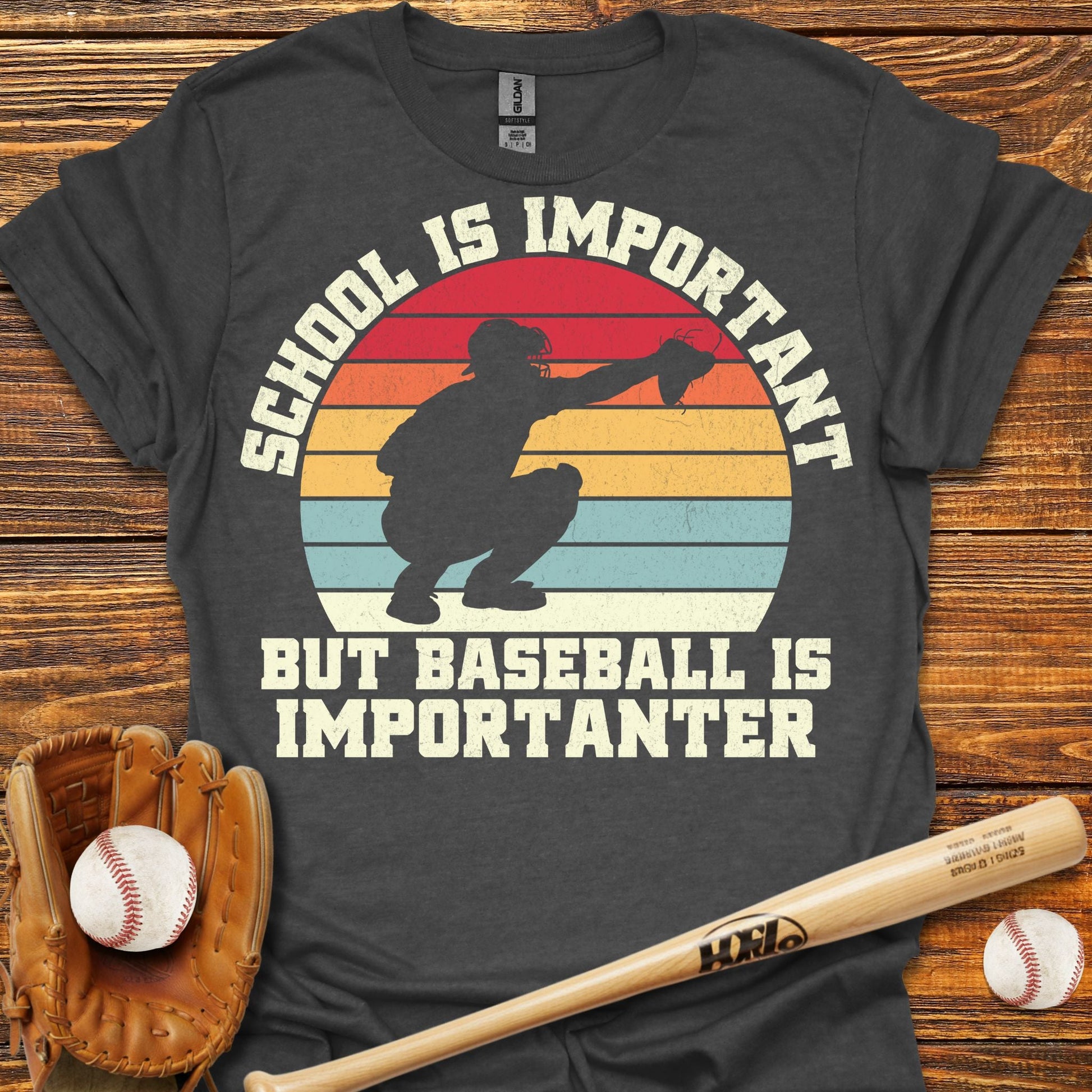 Is Importanter Catcher T-Shirt - HomeRun PrintsT-Shirt