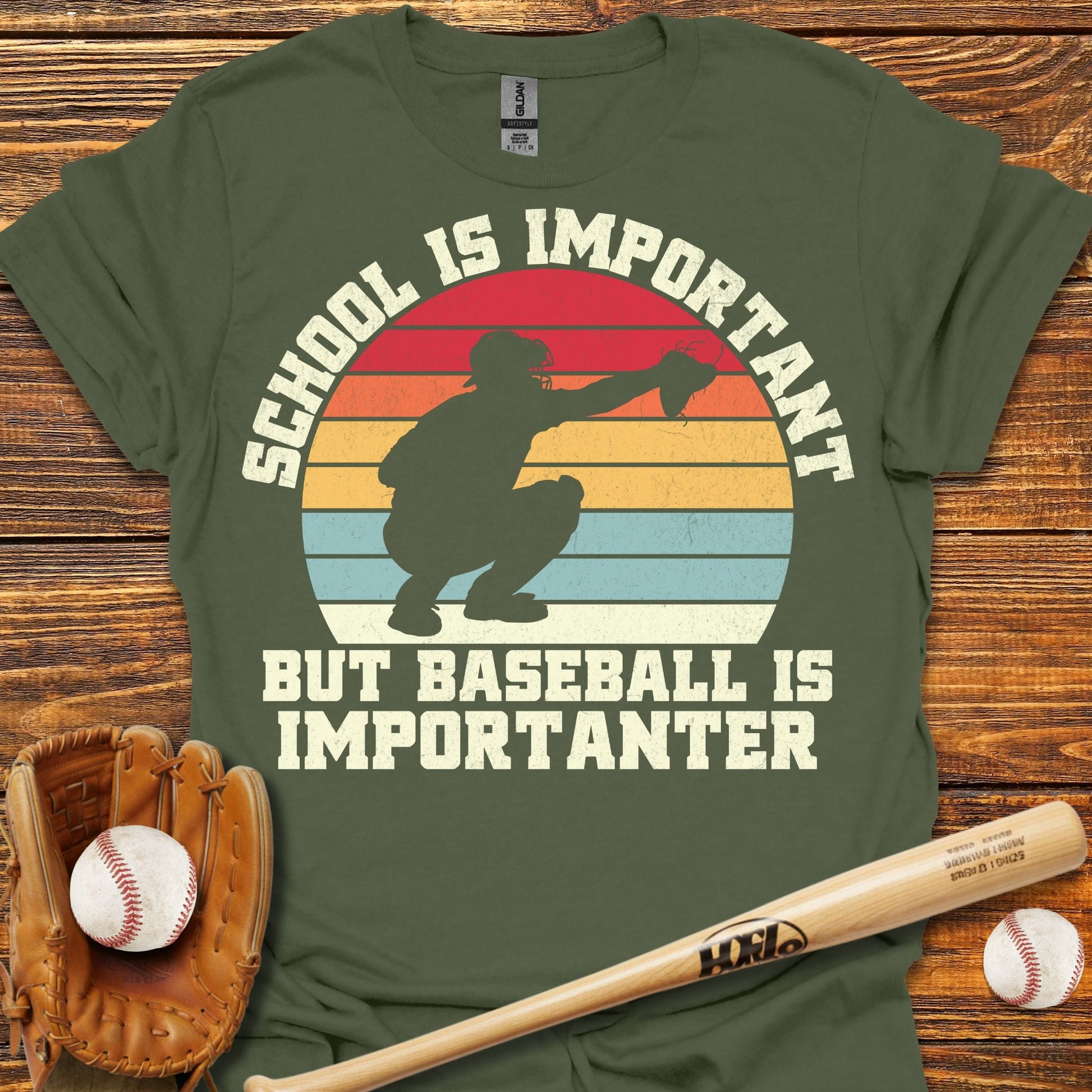 Is Importanter Catcher T-Shirt - HomeRun PrintsT-Shirt