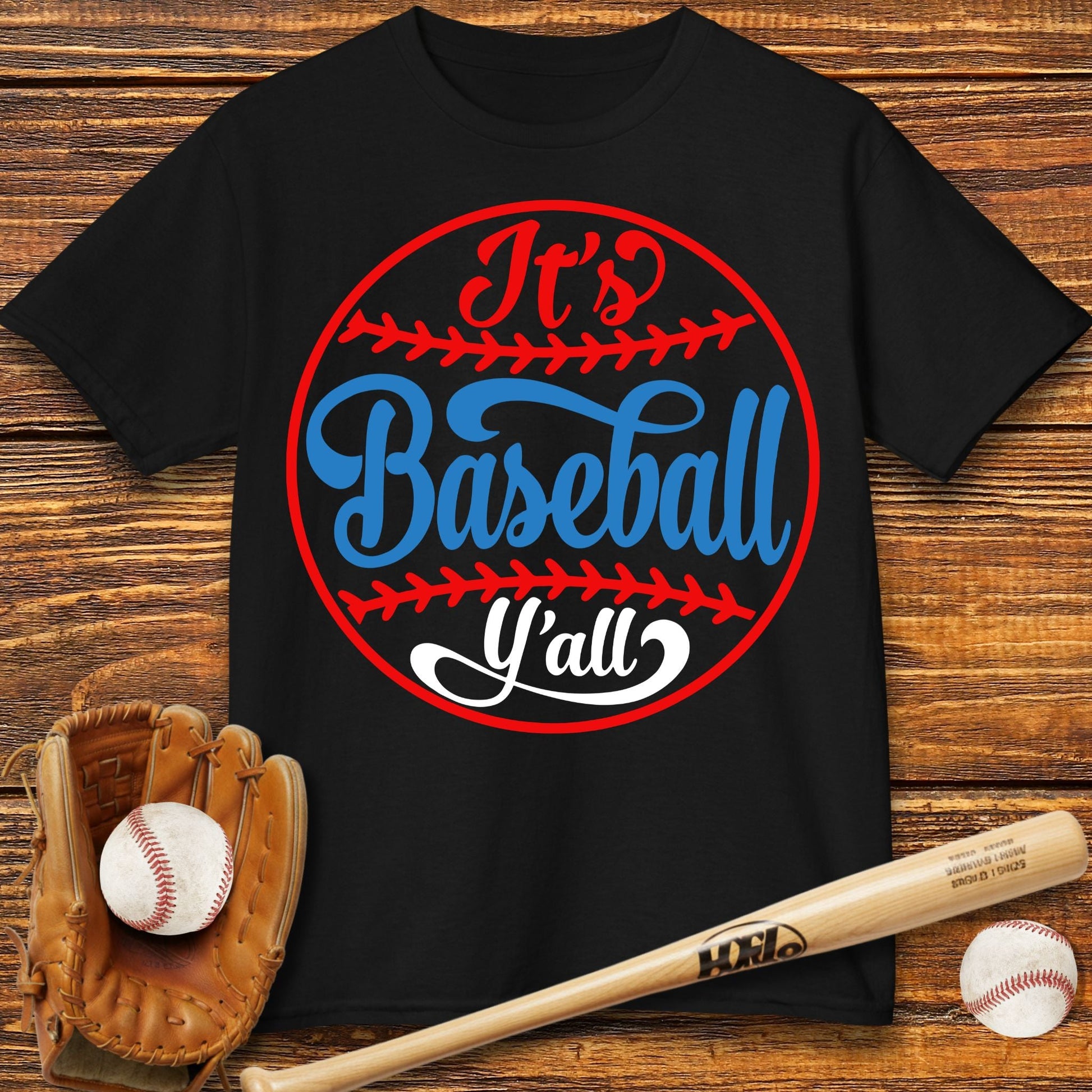 It's Baseball Y'all Kids T-shirt - HomeRun PrintsKids clothes