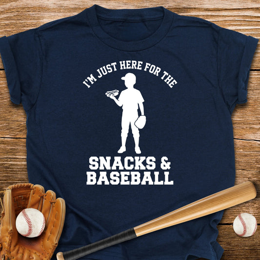 Just Here For Snacks Youth Tee - HomeRun PrintsKids clothes
