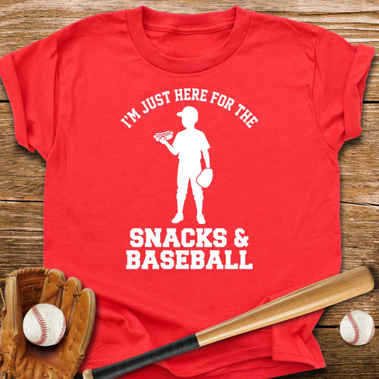 Just Here For Snacks Youth Tee - HomeRun PrintsKids clothes