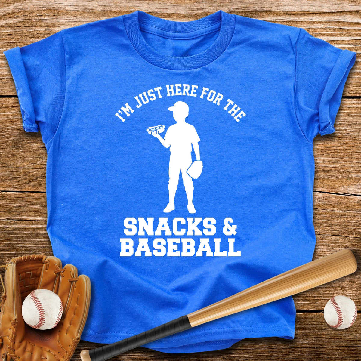Just Here For Snacks Youth Tee - HomeRun PrintsKids clothes
