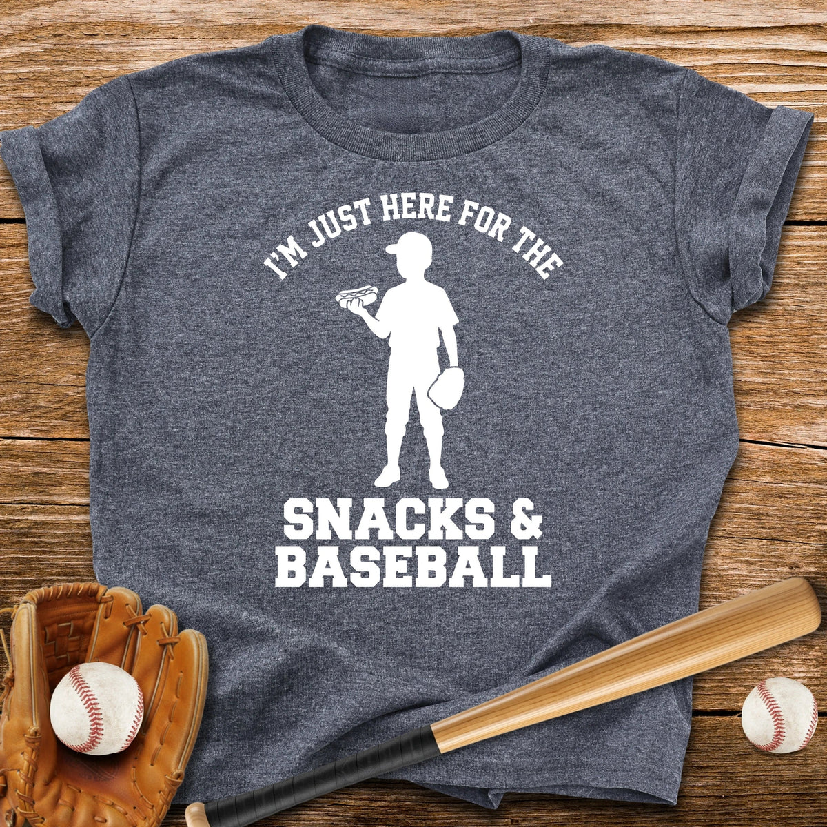 Just Here For Snacks Youth Tee - HomeRun PrintsKids clothes