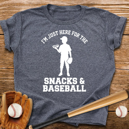Just Here For Snacks Youth Tee - HomeRun PrintsKids clothes