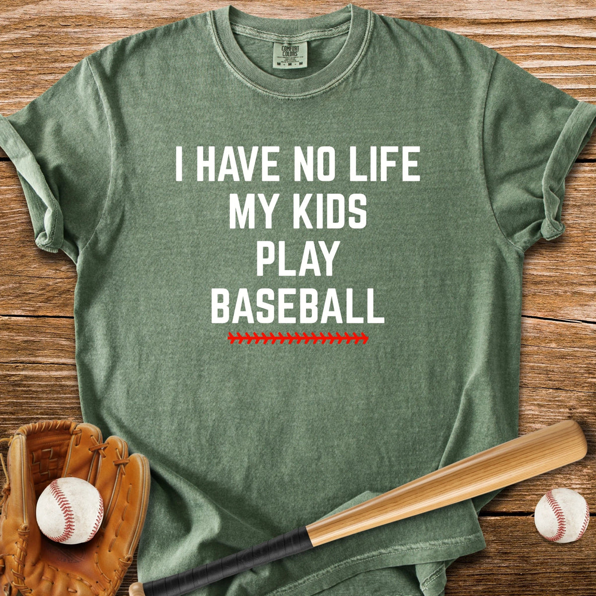 Kids Play Baseball - HomeRun PrintsComfort Colors