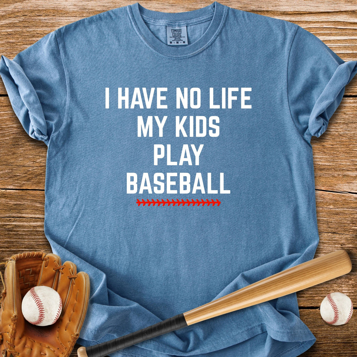 Kids Play Baseball - HomeRun PrintsComfort Colors