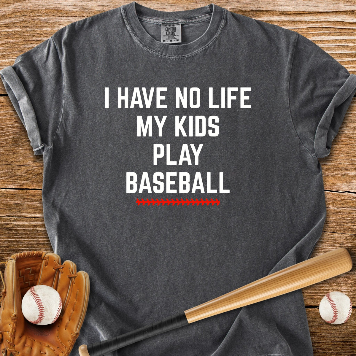 Kids Play Baseball - HomeRun PrintsComfort Colors